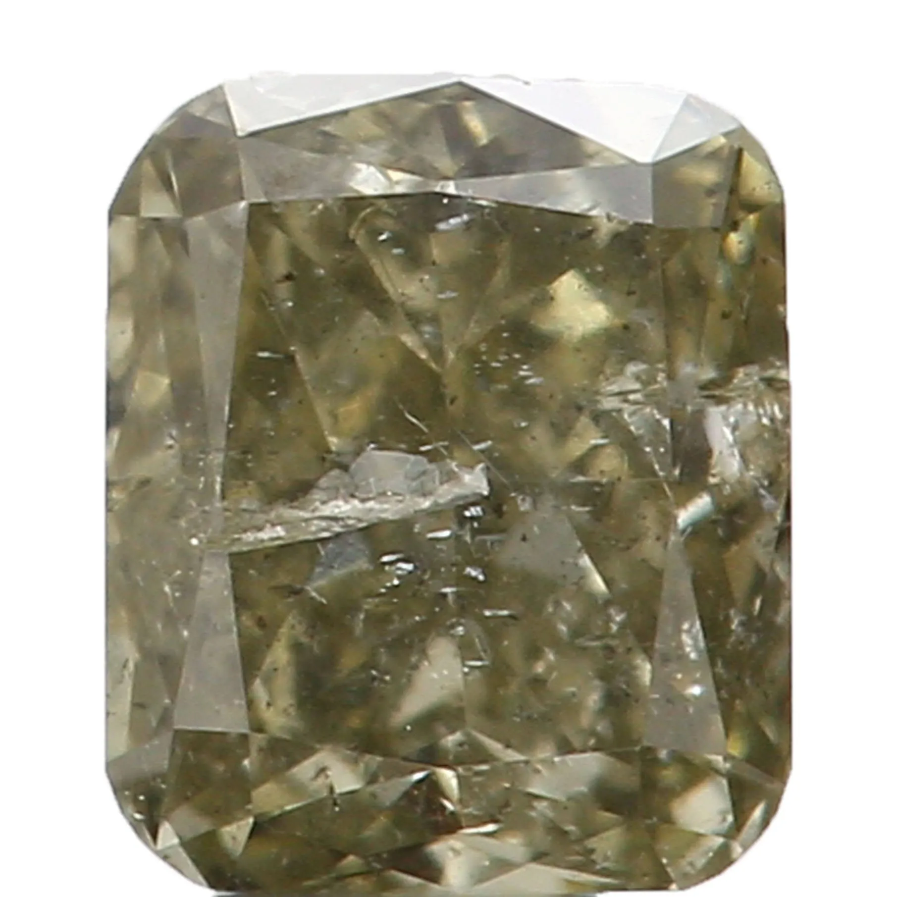 Natural Loose Diamond Cushion Green Color I2 Clarity 3.50 MM 0.19 Ct L5598