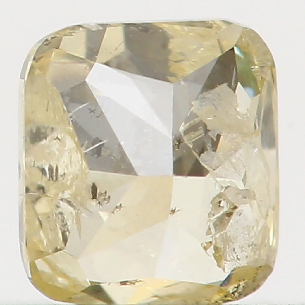 Natural Loose Diamond Cushion Yellow Color I1 Clarity 3.40 MM 0.22 Ct L5597