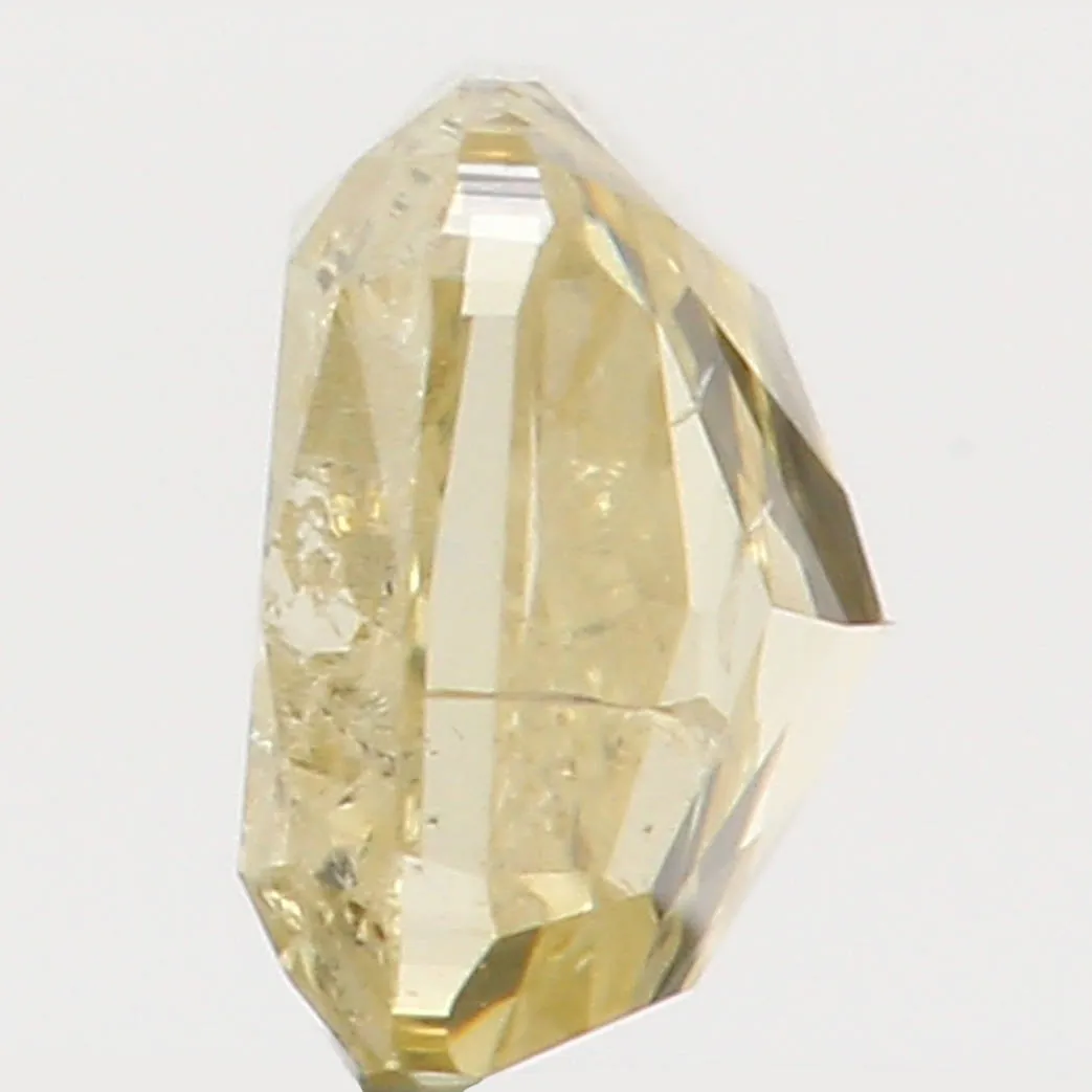 Natural Loose Diamond Cushion Yellow Color I1 Clarity 3.40 MM 0.22 Ct L5597