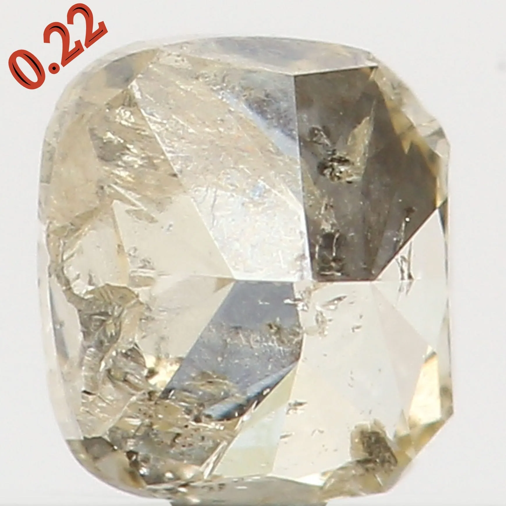 Natural Loose Diamond Cushion Yellow Color I2 Clarity 3.40 MM 0.22 Ct L5631