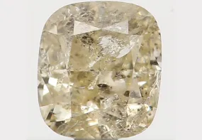 Natural Loose Diamond Cushion Yellow Color I2 Clarity 3.40 MM 0.22 Ct L5631