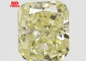 Natural Loose Diamond Cushion Yellow Color SI1 Clarity 3.00 MM 0.11 Ct L6532