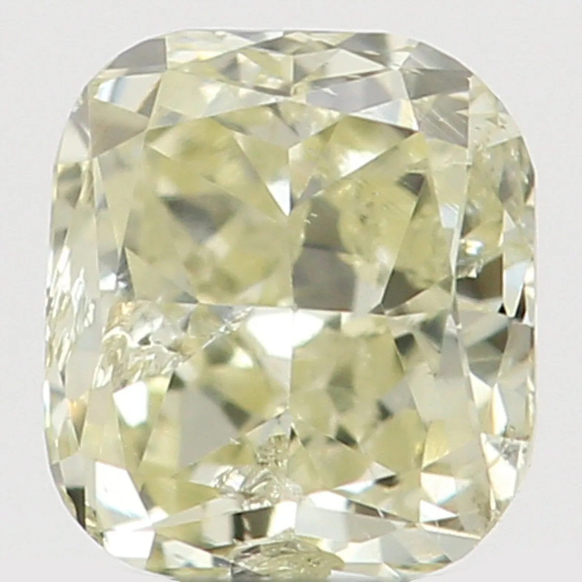 Natural Loose Diamond Cushion Yellow Color SI1 Clarity 3.30 MM 0.17 Ct L6465