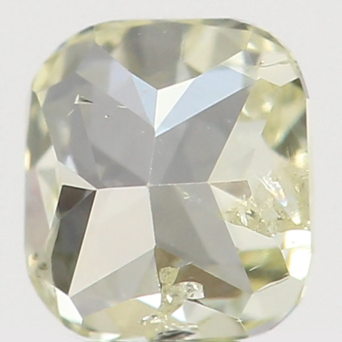 Natural Loose Diamond Cushion Yellow Color SI1 Clarity 3.30 MM 0.17 Ct L6465