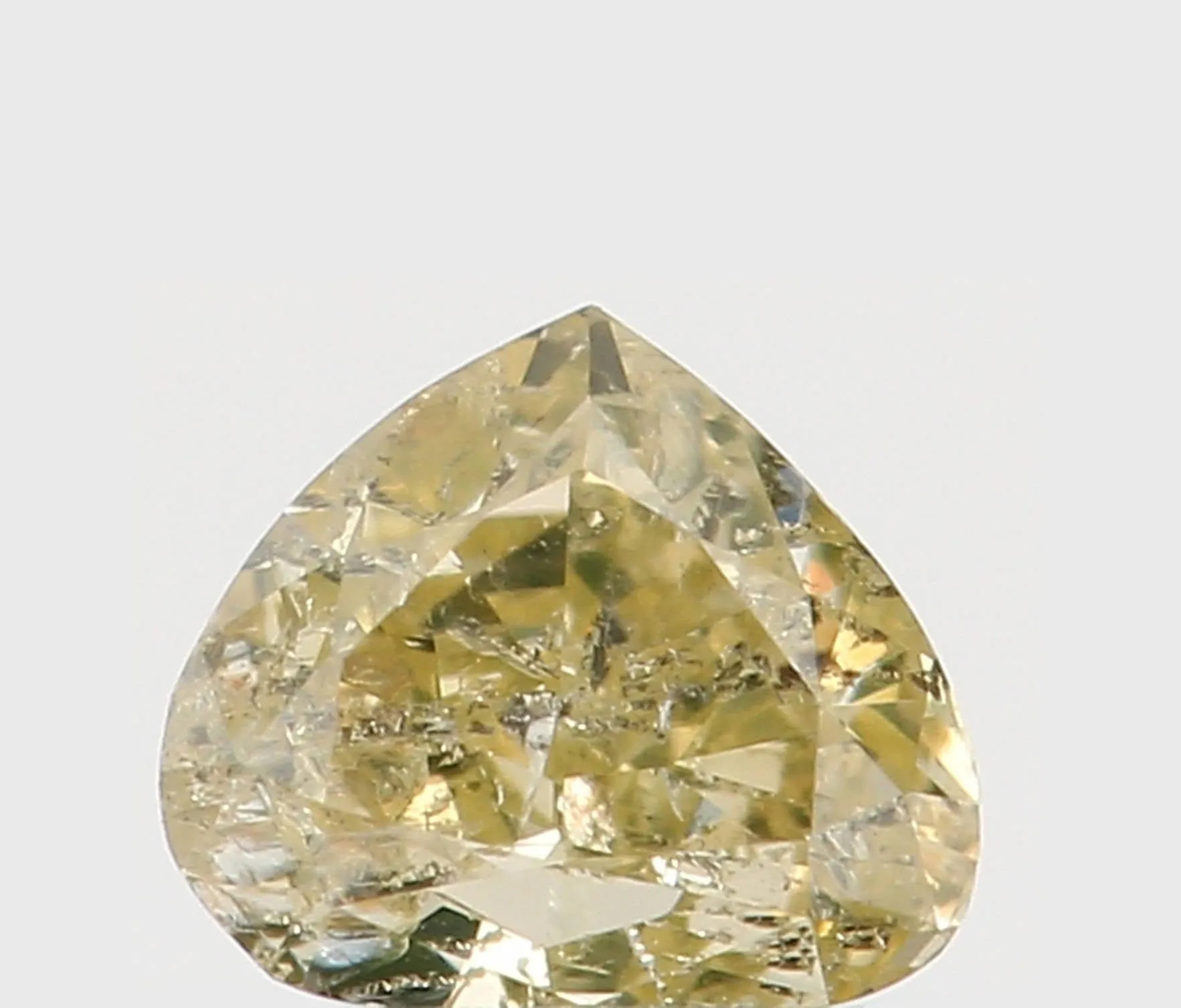 Natural Loose Diamond Heart Yellow Color I1 Clarity 3.50 MM 0.14 Ct KR871