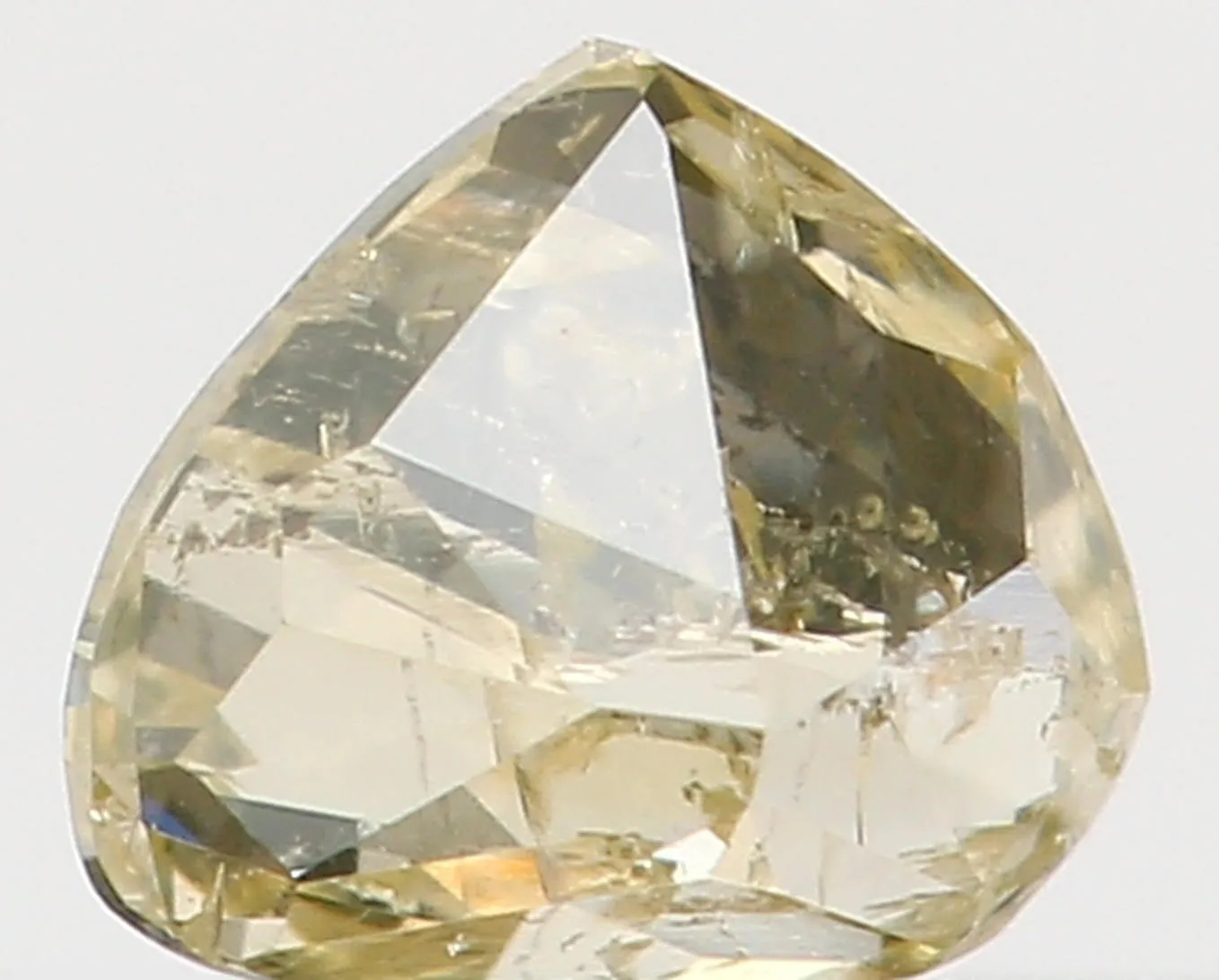 Natural Loose Diamond Heart Yellow Color I1 Clarity 3.50 MM 0.14 Ct KR871