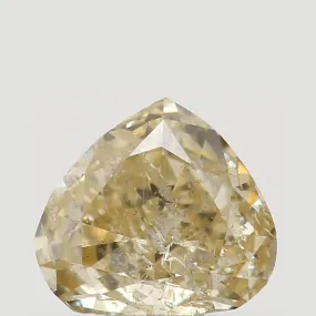 Natural Loose Diamond Heart Yellow Color I1 Clarity 3.80 MM 0.18 Ct L5529