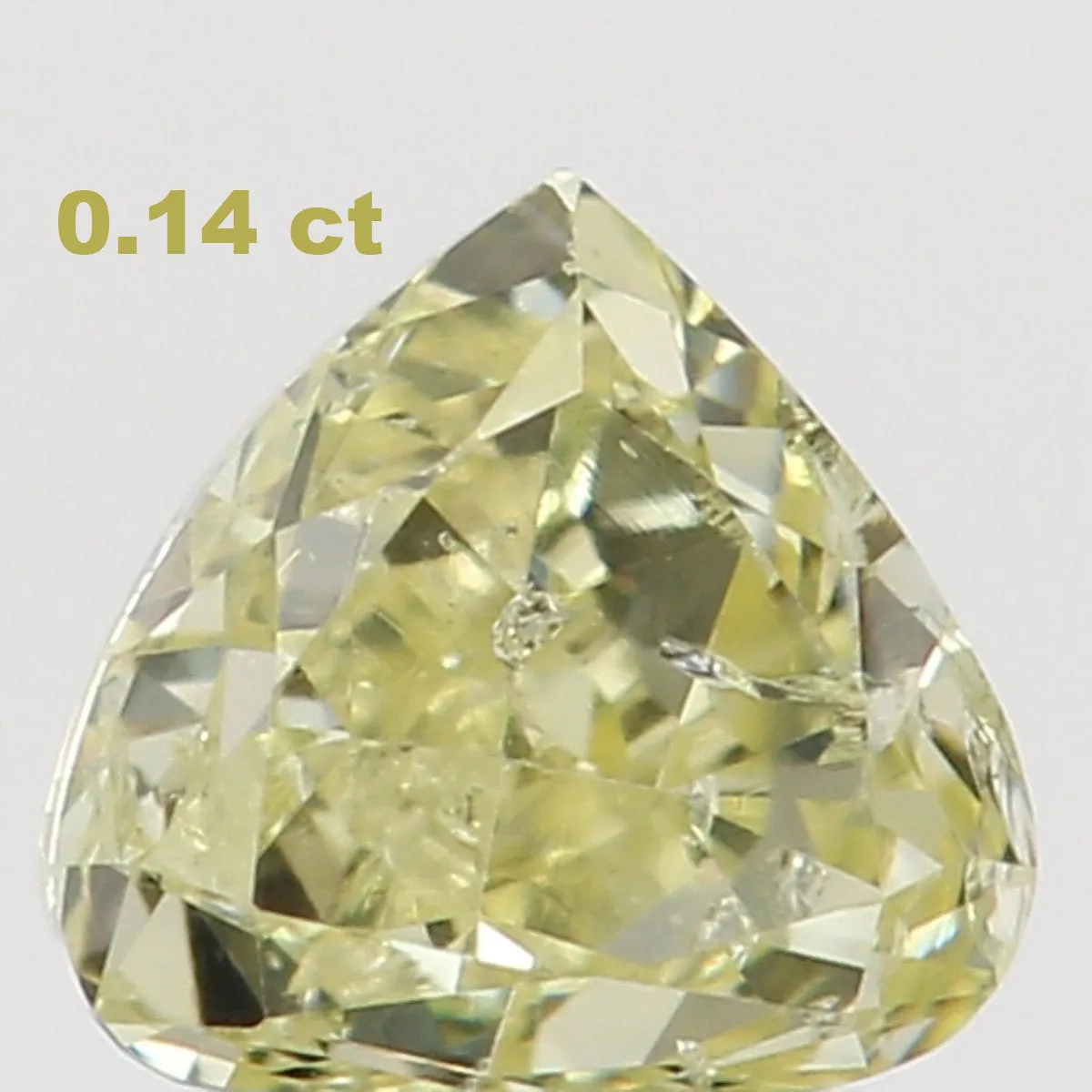 Natural Loose Diamond Heart Yellow Color SI1 Clarity 3.00 MM 0.14 Ct L6478