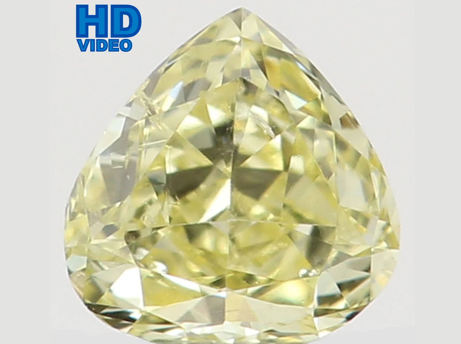 Natural Loose Diamond Heart Yellow Color SI1 Clarity 3.10 MM 0.11 Ct L6482