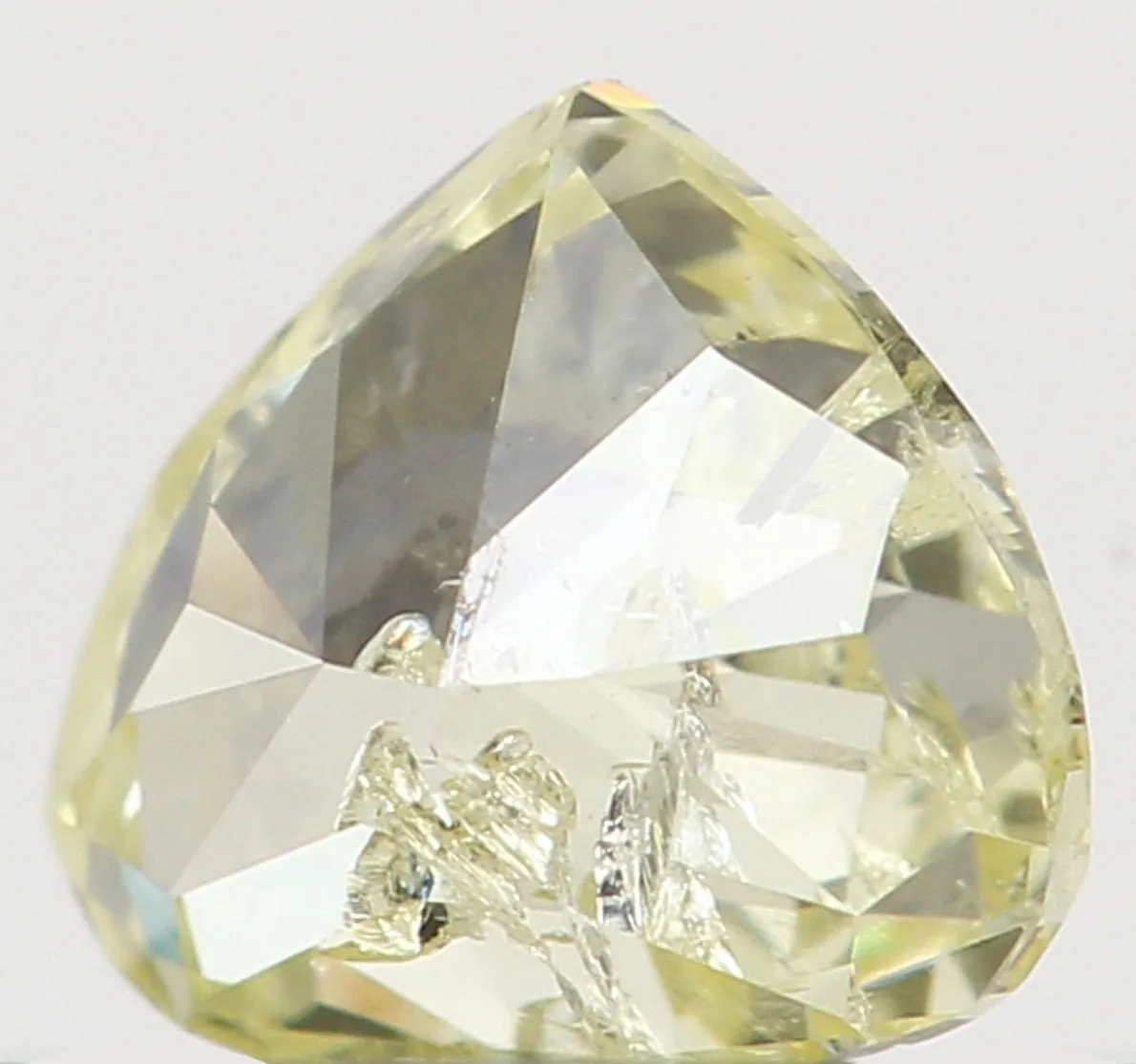 Natural Loose Diamond Heart Yellow Color SI2 Clarity 3.70 MM 0.22 Ct L6464