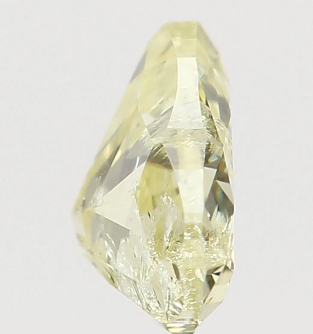 Natural Loose Diamond Heart Yellow Color SI2 Clarity 3.70 MM 0.22 Ct L6464