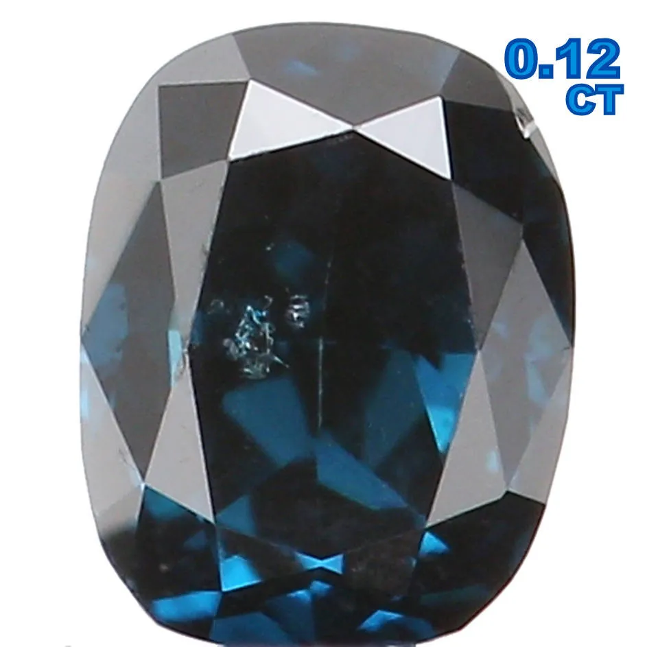 Natural Loose Diamond Oval Blue Color SI1 Clarity 3.20 MM 0.12 Ct KR1016