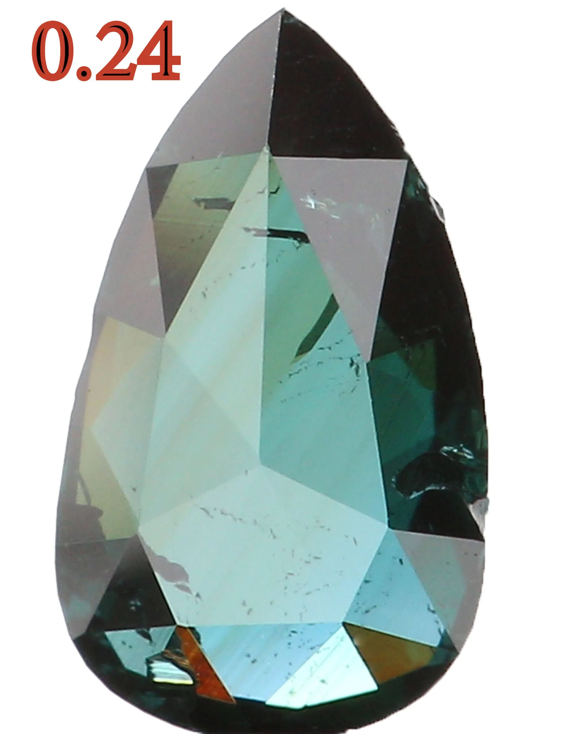 Natural Loose Diamond Pear Blue Color SI2 Clarity 5.30 MM 0.24 Ct KR196