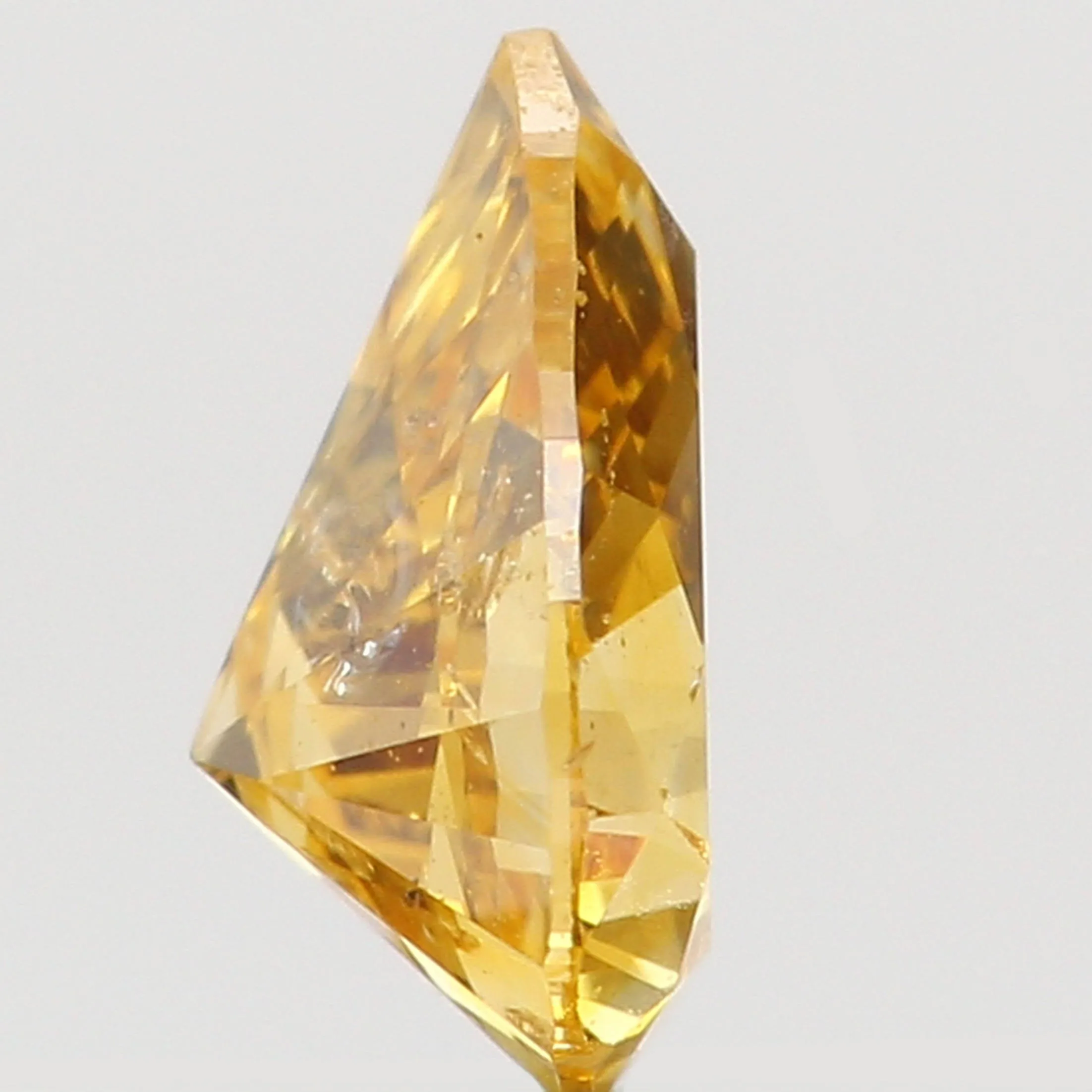 Natural Loose Diamond Pear Orange Color SI2 Clarity 4.50 MM 0.20 Ct KDL5669