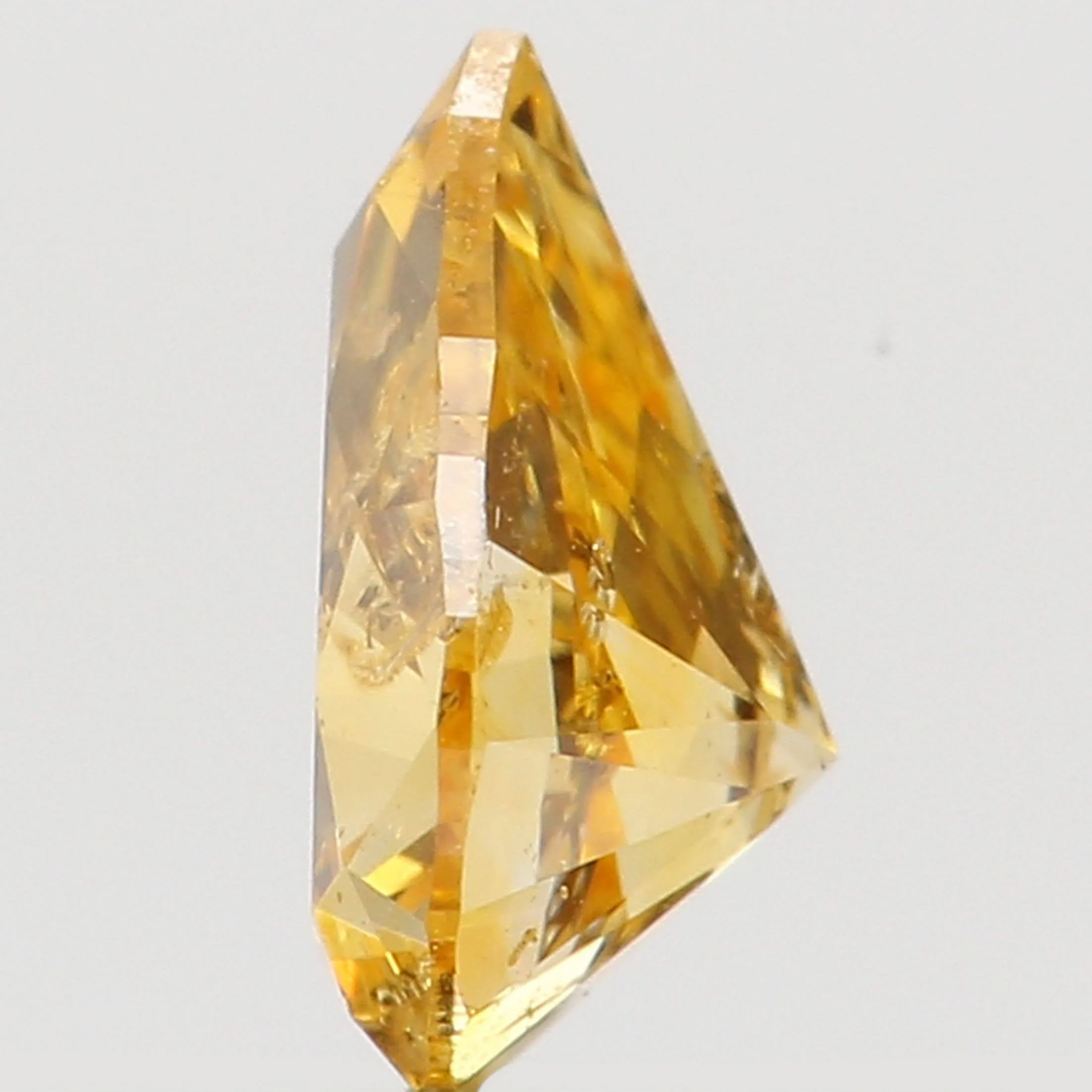 Natural Loose Diamond Pear Orange Color SI2 Clarity 4.50 MM 0.20 Ct KDL5669