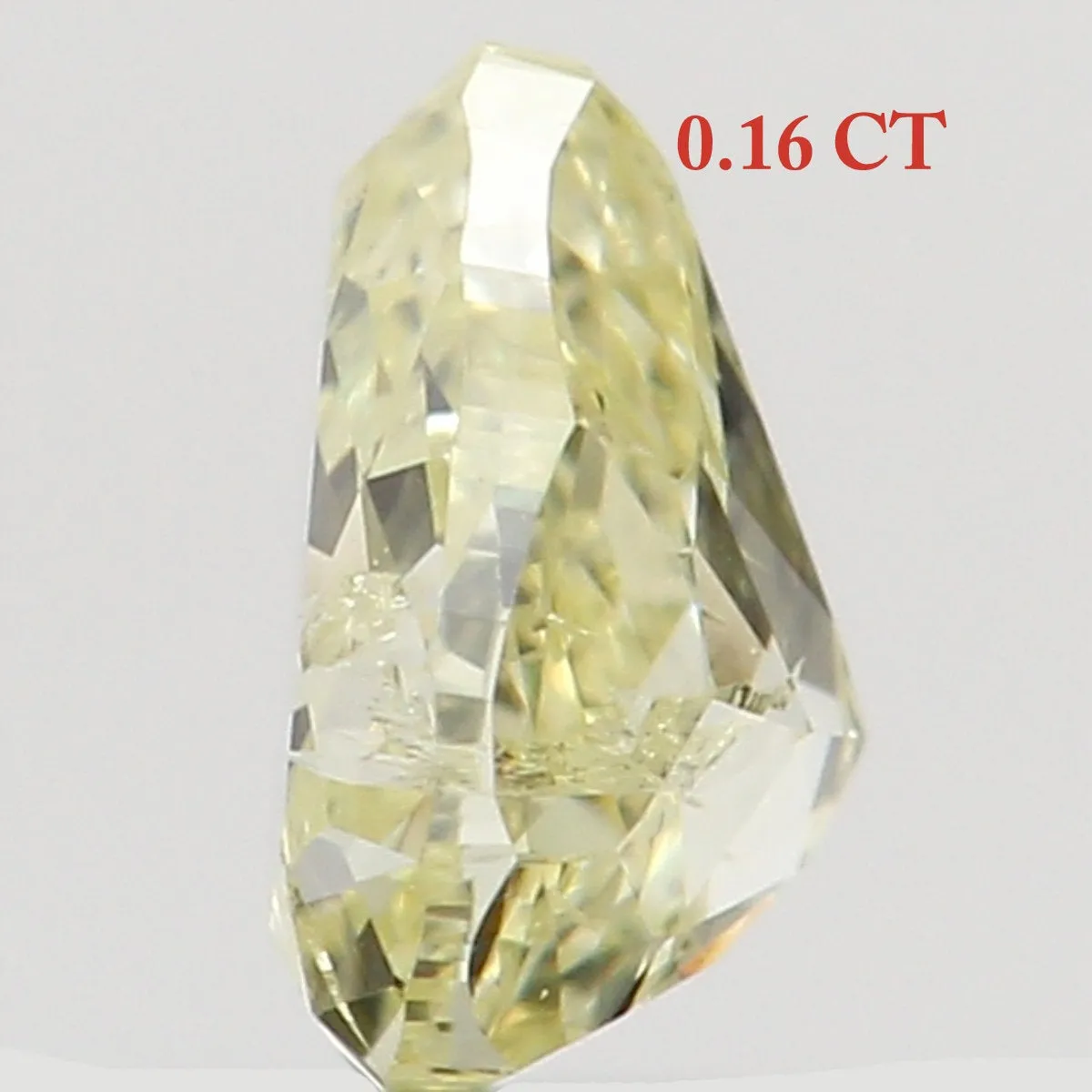 Natural Loose Diamond Pear Yellow Color SI1 Clarity 3.70 MM 0.16 Ct KR1432