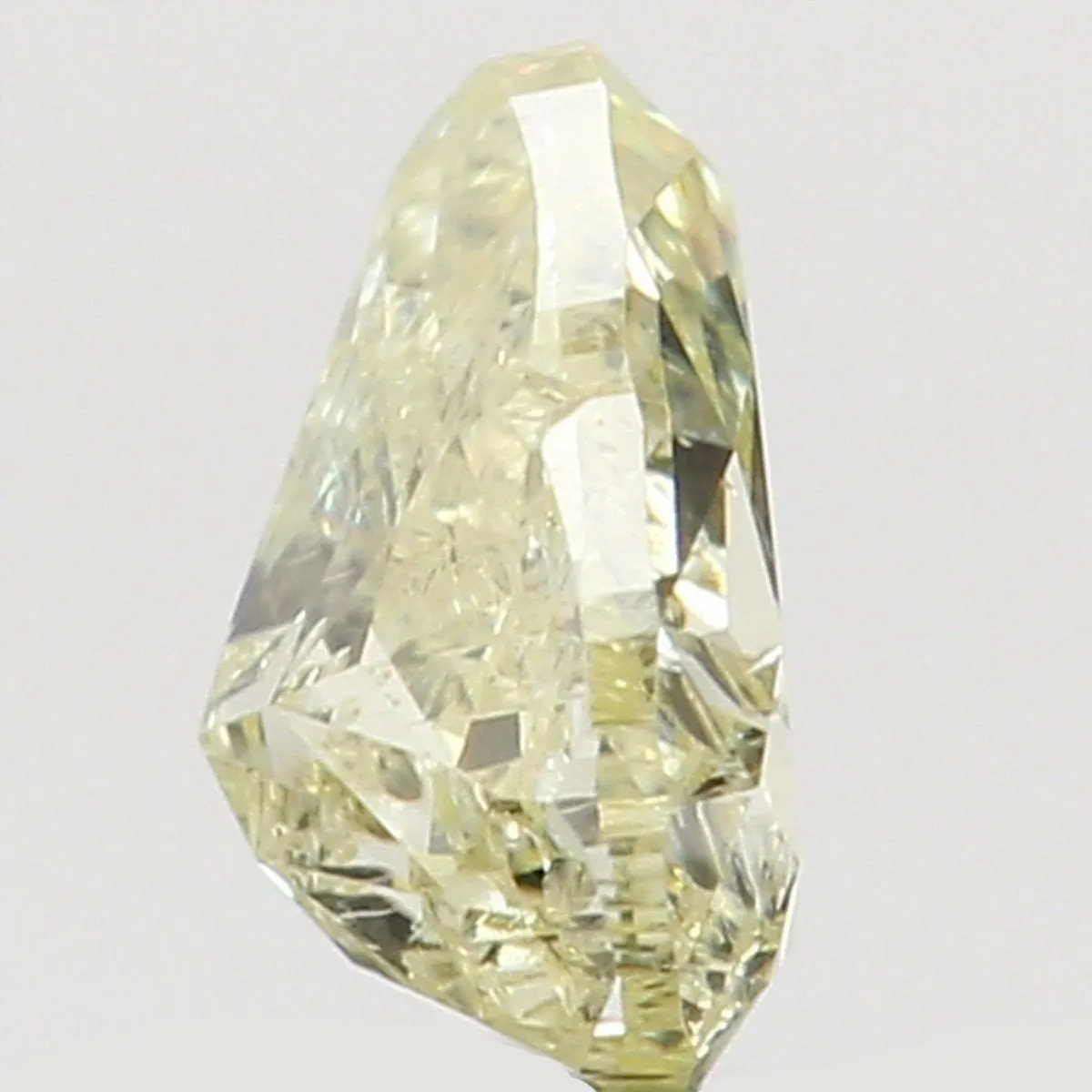 Natural Loose Diamond Pear Yellow Color SI1 Clarity 3.70 MM 0.16 Ct KR1432