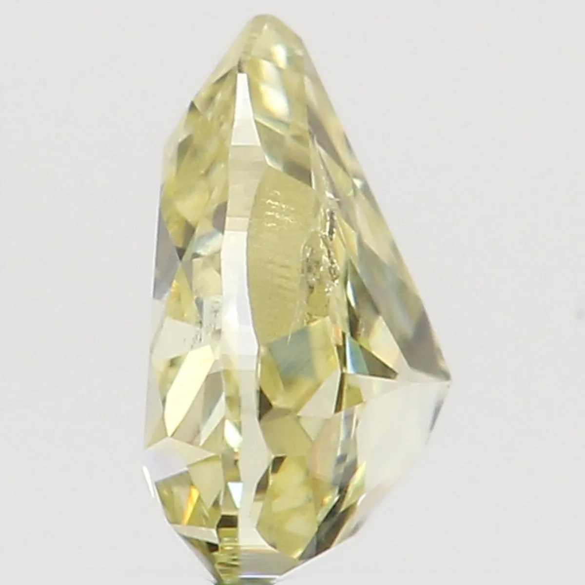 Natural Loose Diamond Pear Yellow Color SI1 Clarity 4.00 MM 0.19 Ct L6500