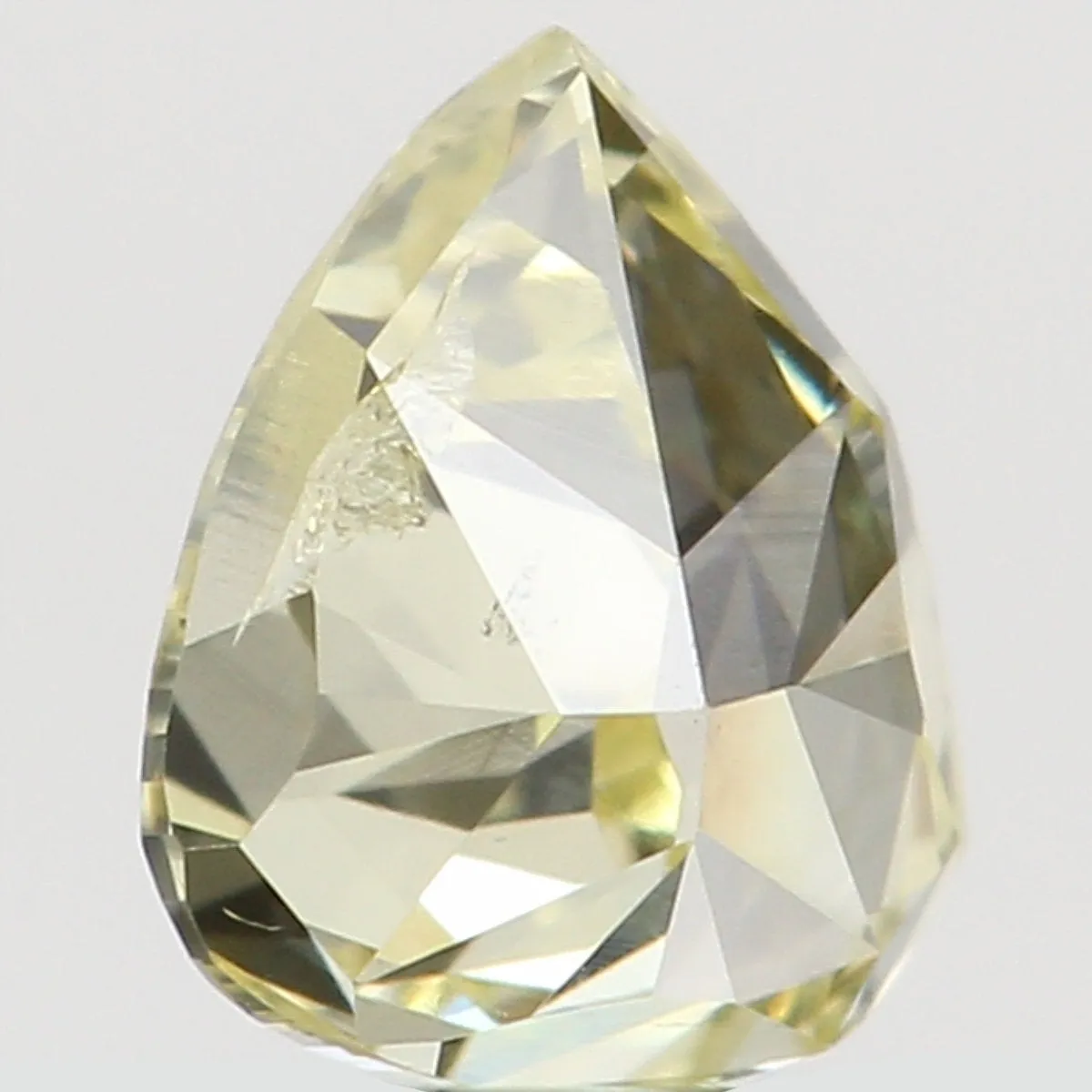 Natural Loose Diamond Pear Yellow Color SI1 Clarity 4.00 MM 0.19 Ct L6500