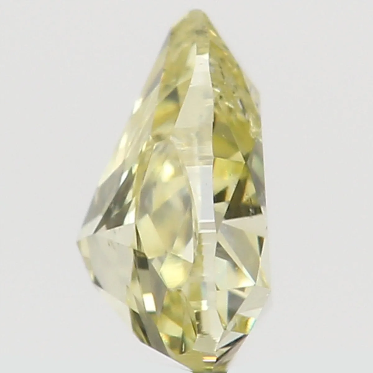 Natural Loose Diamond Pear Yellow Color SI1 Clarity 4.00 MM 0.19 Ct L6500