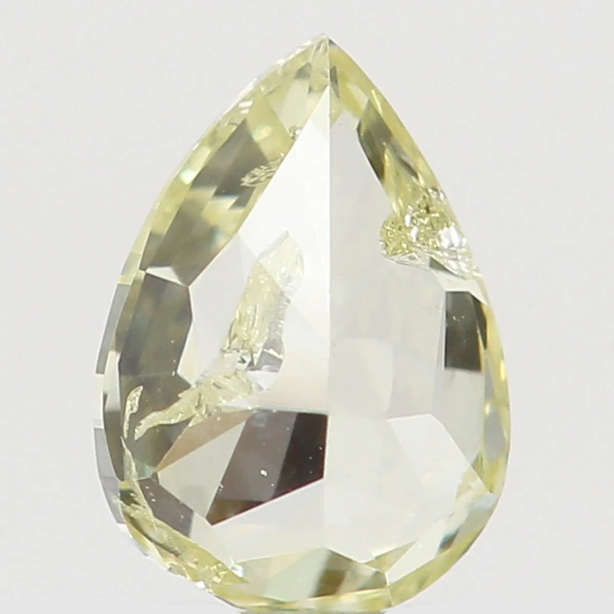 Natural Loose Diamond Pear Yellow Color SI1 Clarity 4.30 MM 0.17 Ct KR1409