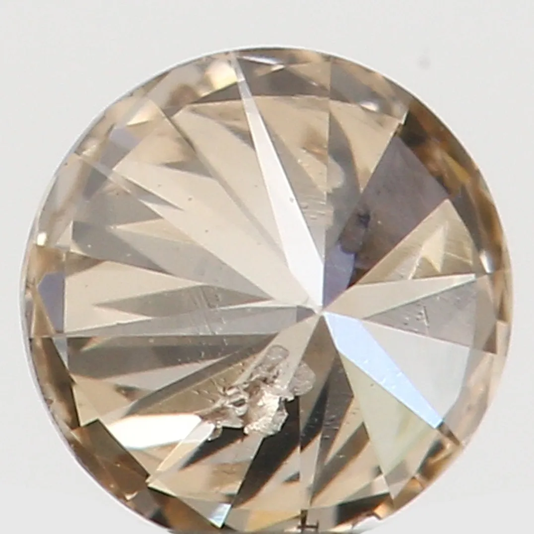 Natural Loose Diamond Round Brown Color SI2 Clarity 3.30 MM 0.13 Ct L5991