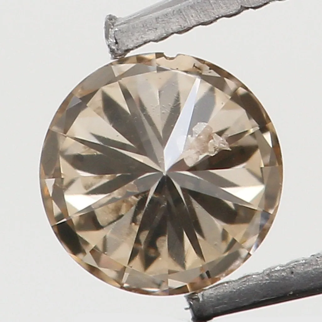 Natural Loose Diamond Round Brown Color SI2 Clarity 3.30 MM 0.13 Ct L5991