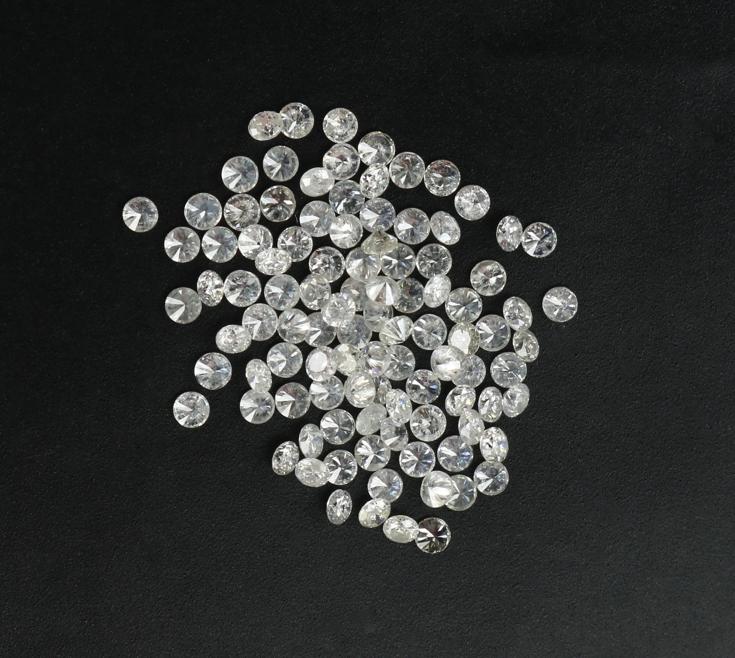 Natural Loose Diamond Round G H Color I1 I3 Clarity 1.00 to 1.10 MM 100 Pcs Q08