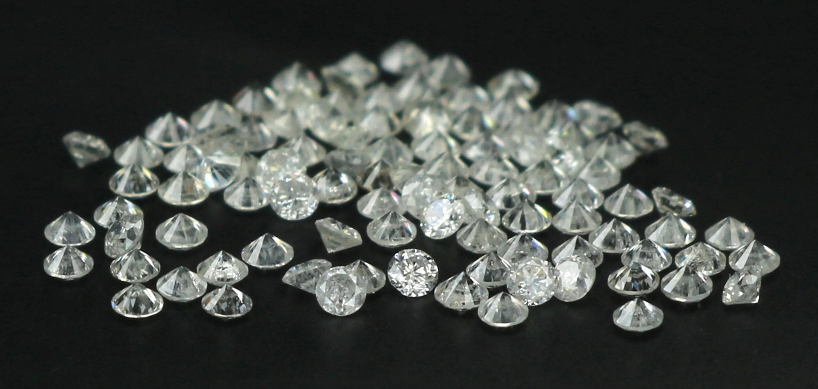 Natural Loose Diamond Round G H Color I1 I3 Clarity 1.00 to 1.10 MM 100 Pcs Q08