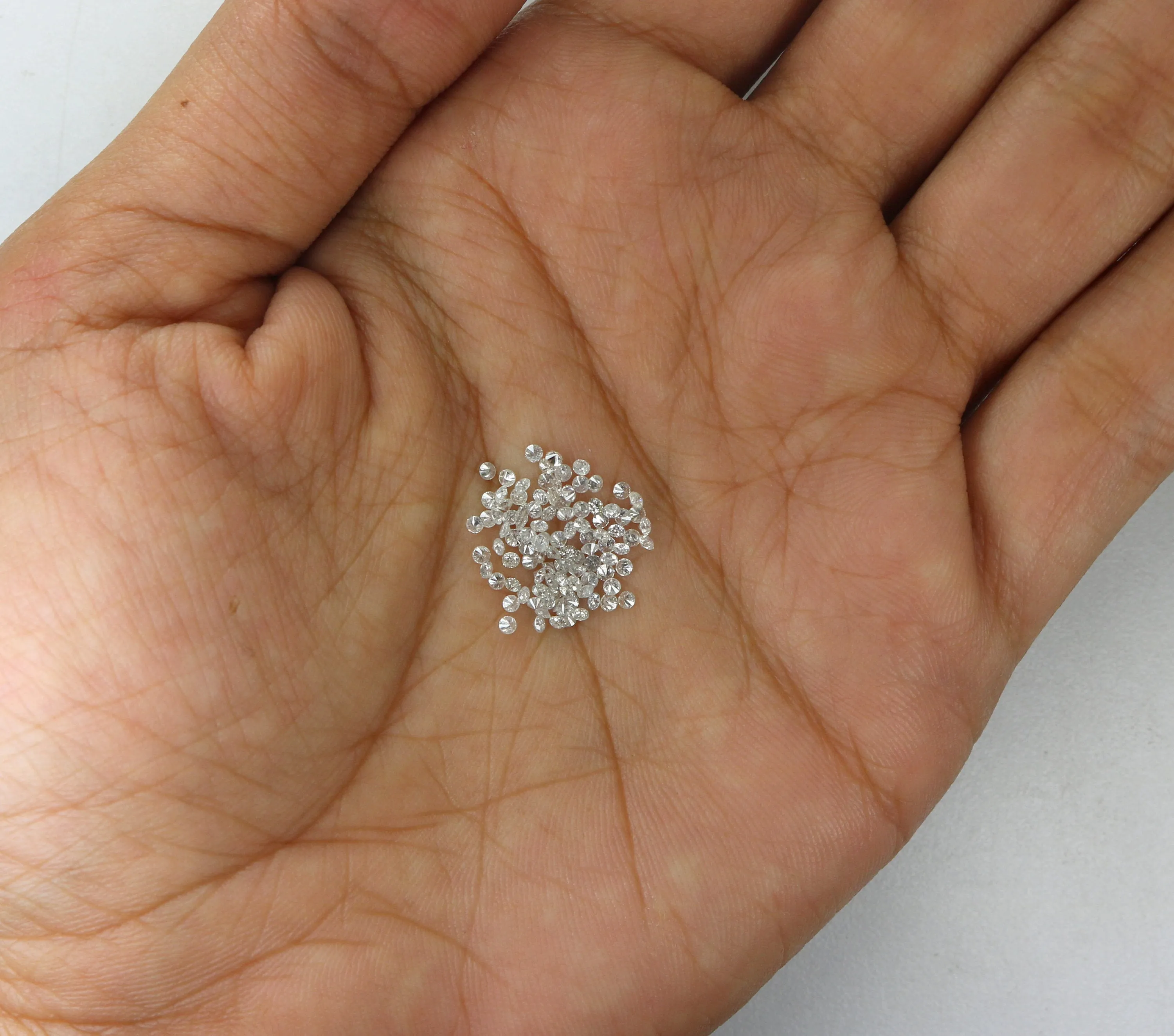 Natural Loose Diamond Round G H White I1 I3 Clarity 0.80 to 0.90 MM 100 Pcs Q03