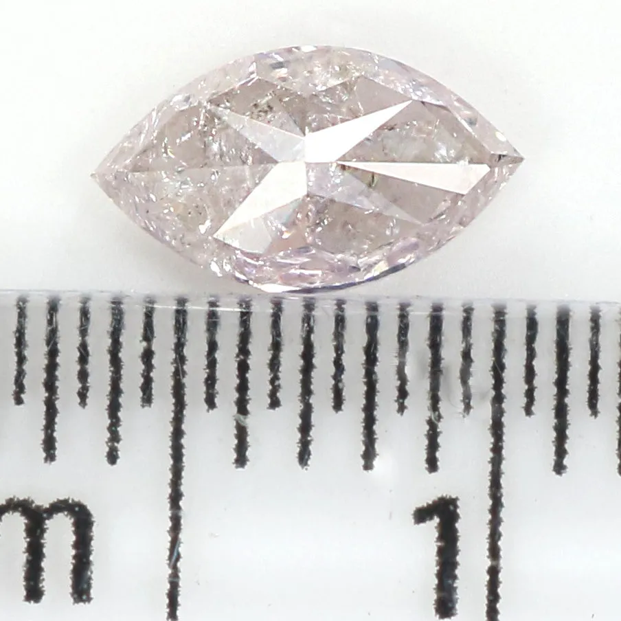 Natural Loose Marquise Light pink Color Diamond 0.45 CT 6.80 MM Marquise Shape Rose Cut Diamond L1588