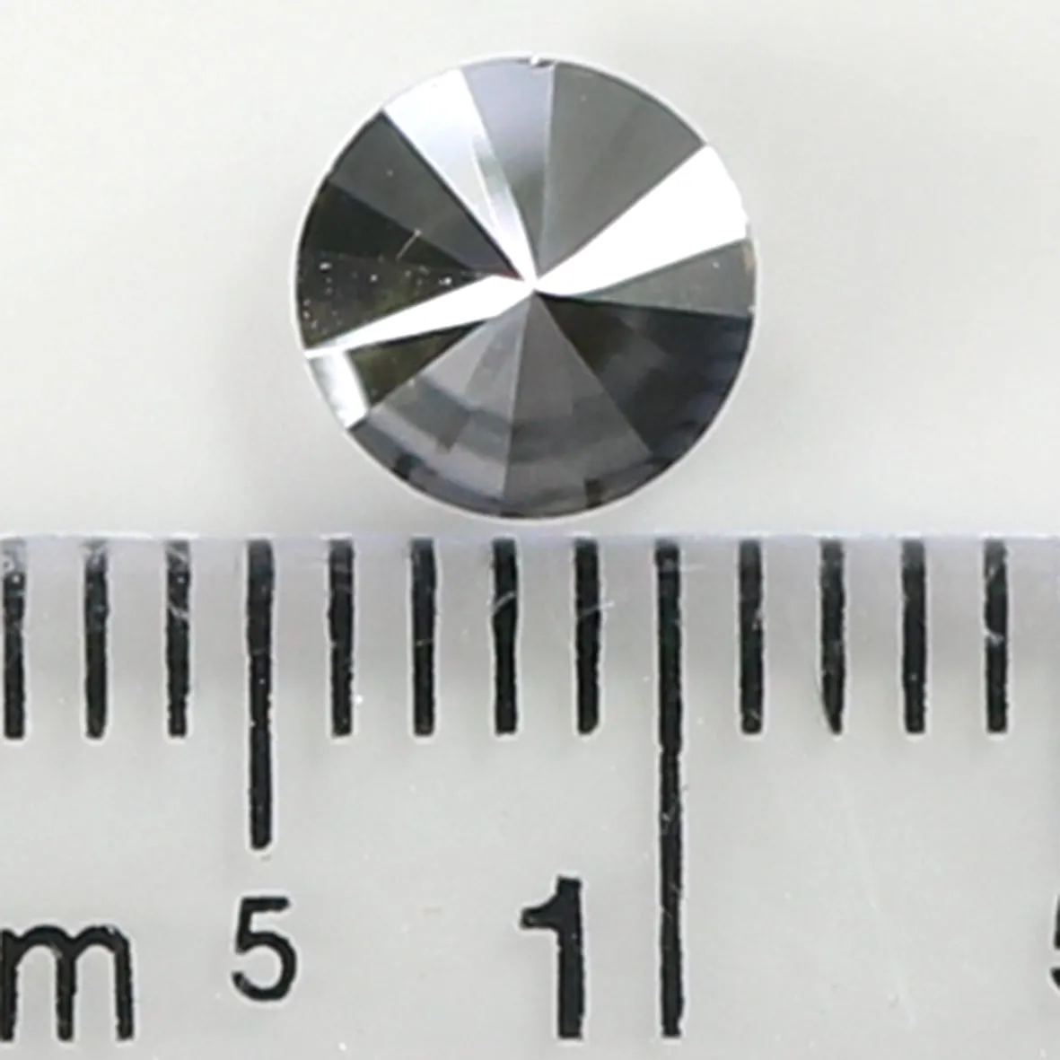 Natural Loose Round Diamond Black Grey Color 0.85 CT 5.70 MM Round Brilliant Cut Diamond KR2085