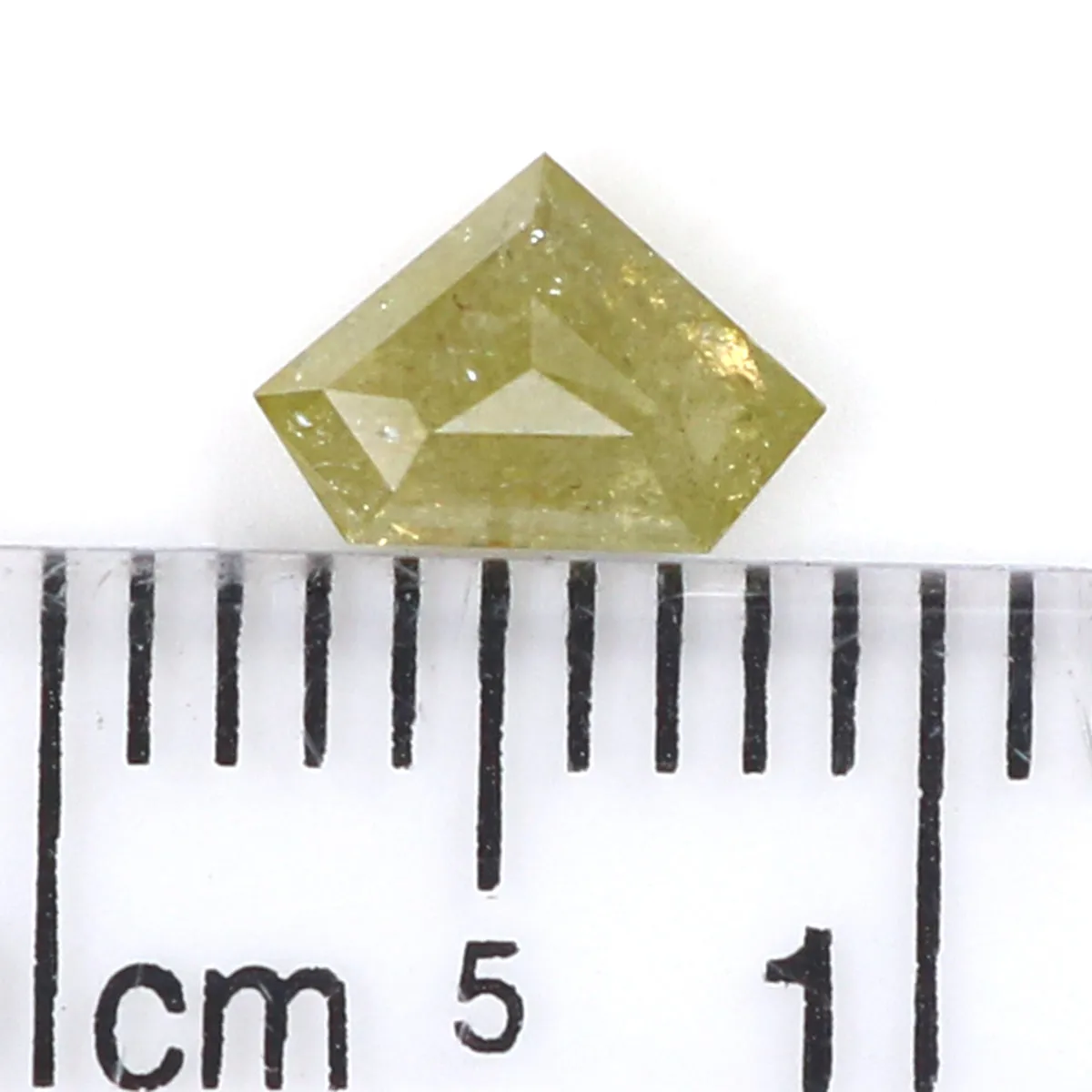 Natural Loose Shield Diamond Yellow Color 0.57 CT 4.50 MM Shield Shape Rose Cut Diamond L1963