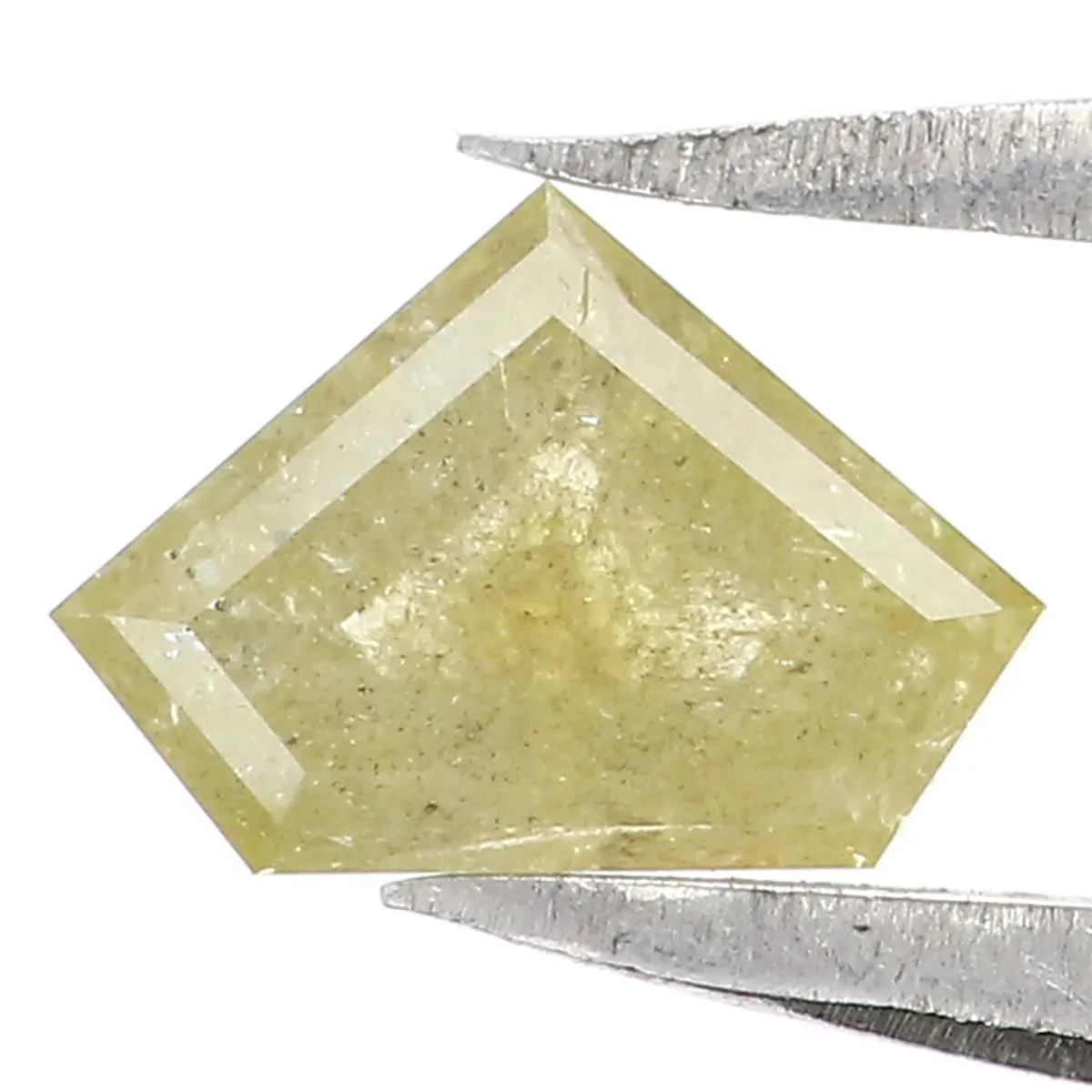 Natural Loose Shield Diamond Yellow Color 0.57 CT 4.50 MM Shield Shape Rose Cut Diamond L1963