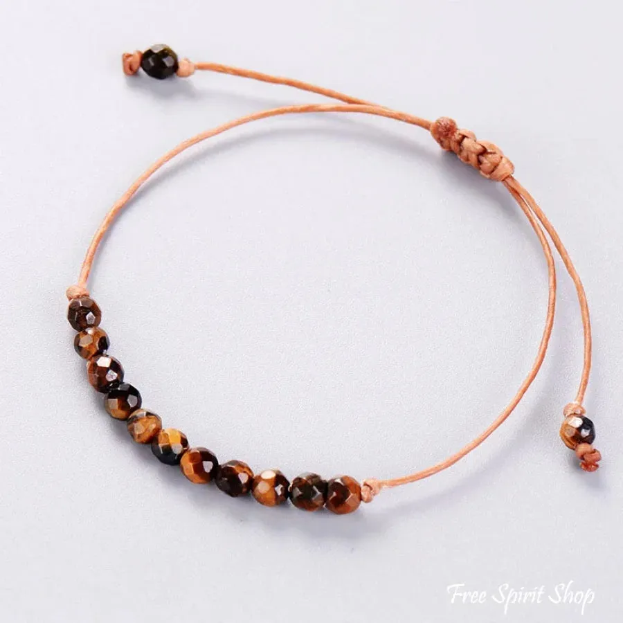 Natural Tiger Eye Protection Friendship Bracelet