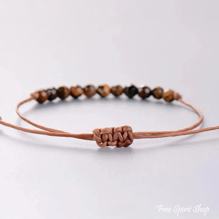 Natural Tiger Eye Protection Friendship Bracelet