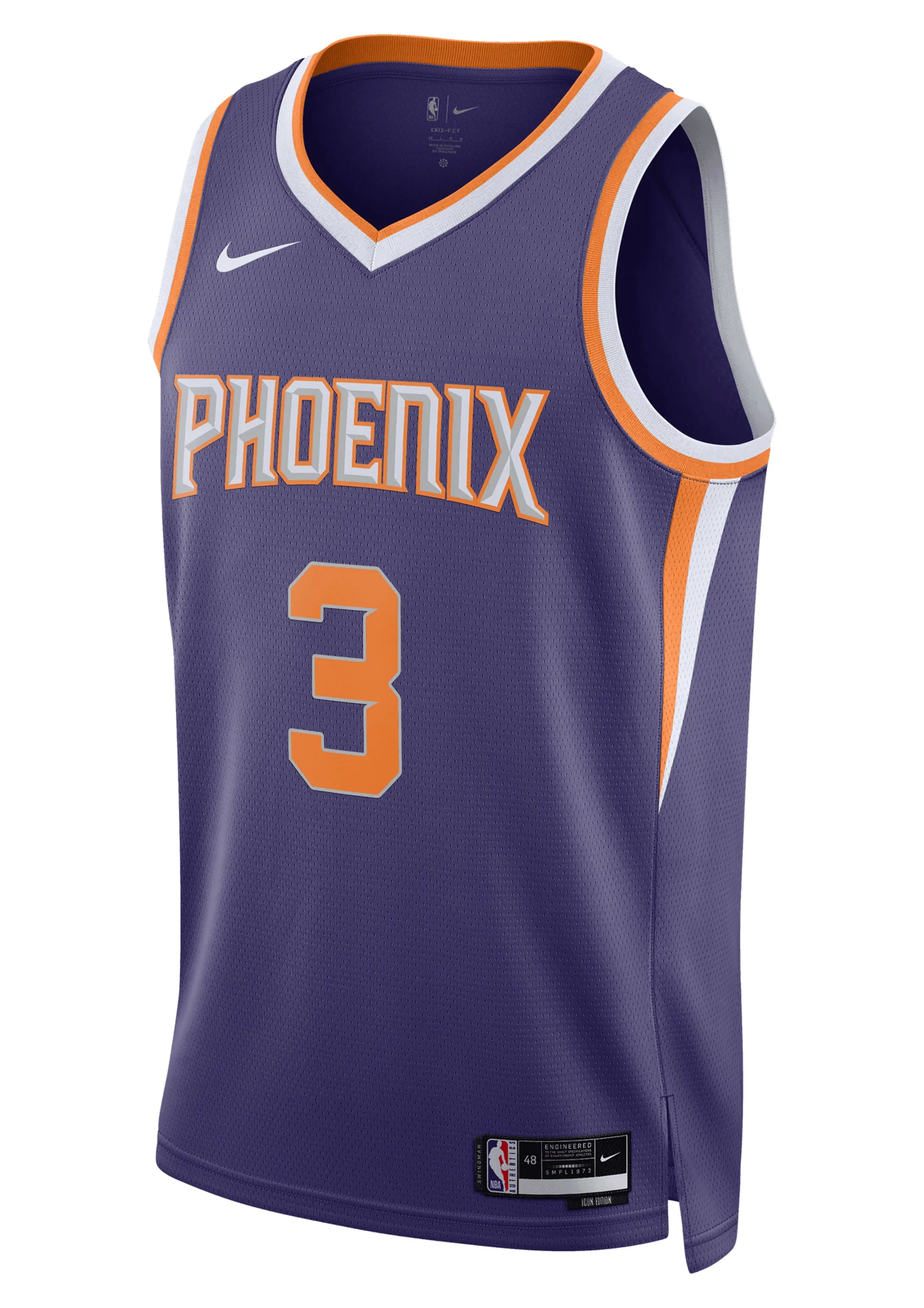 Nike Mens Phoenix Suns Chris Paul Icon Swingman 22/23 Jersey Purple  FB1811 567