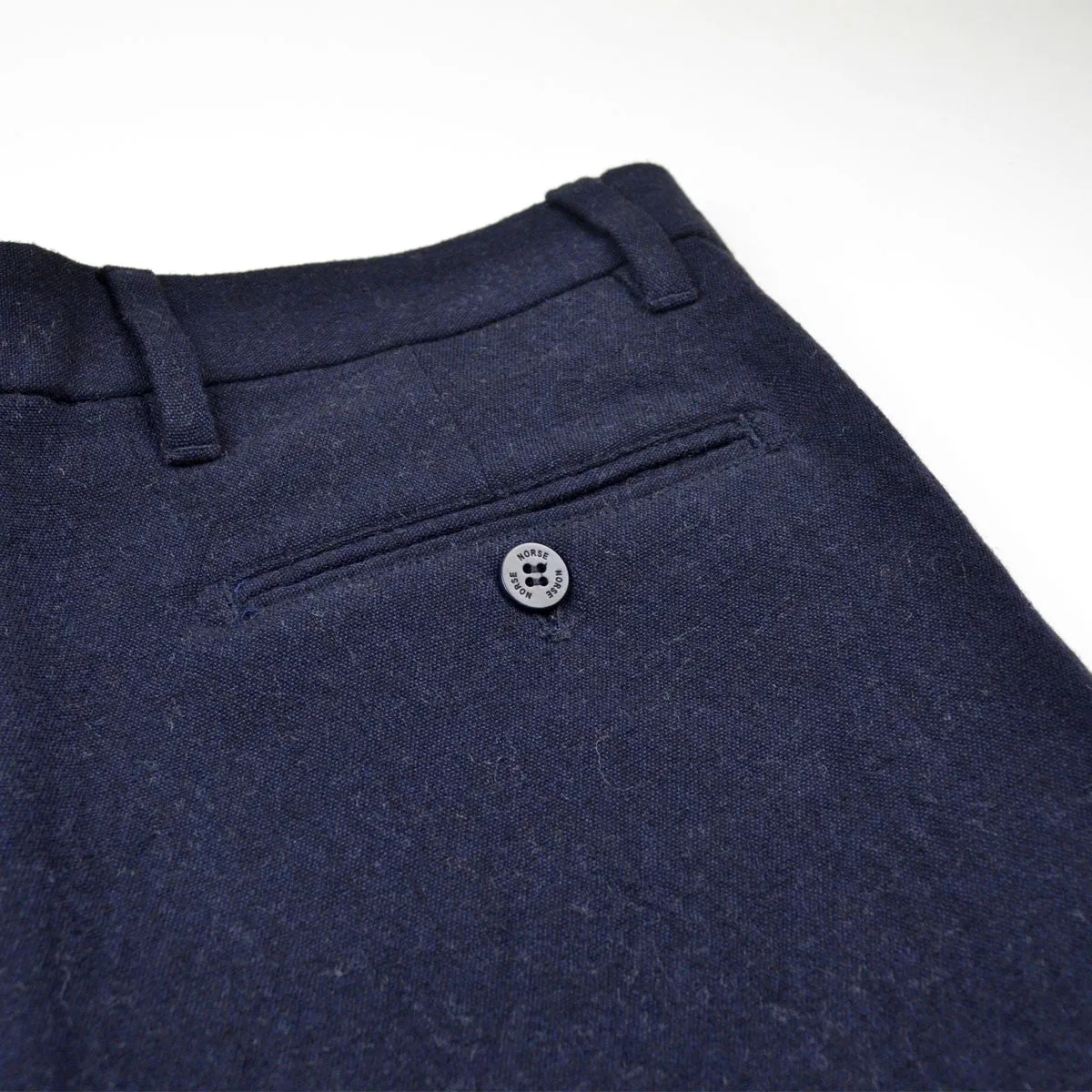 Norse Projects - Thomas Slim Looseweave Wool Trousers - Dark Navy