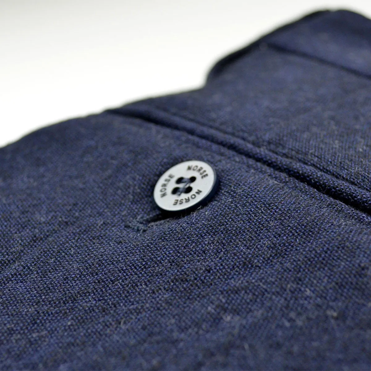 Norse Projects - Thomas Slim Looseweave Wool Trousers - Dark Navy