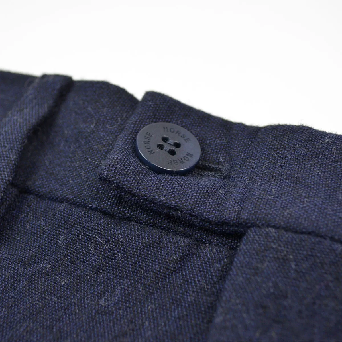 Norse Projects - Thomas Slim Looseweave Wool Trousers - Dark Navy