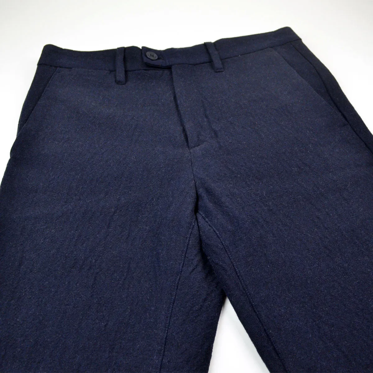 Norse Projects - Thomas Slim Looseweave Wool Trousers - Dark Navy