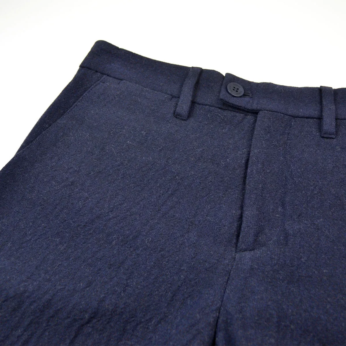 Norse Projects - Thomas Slim Looseweave Wool Trousers - Dark Navy