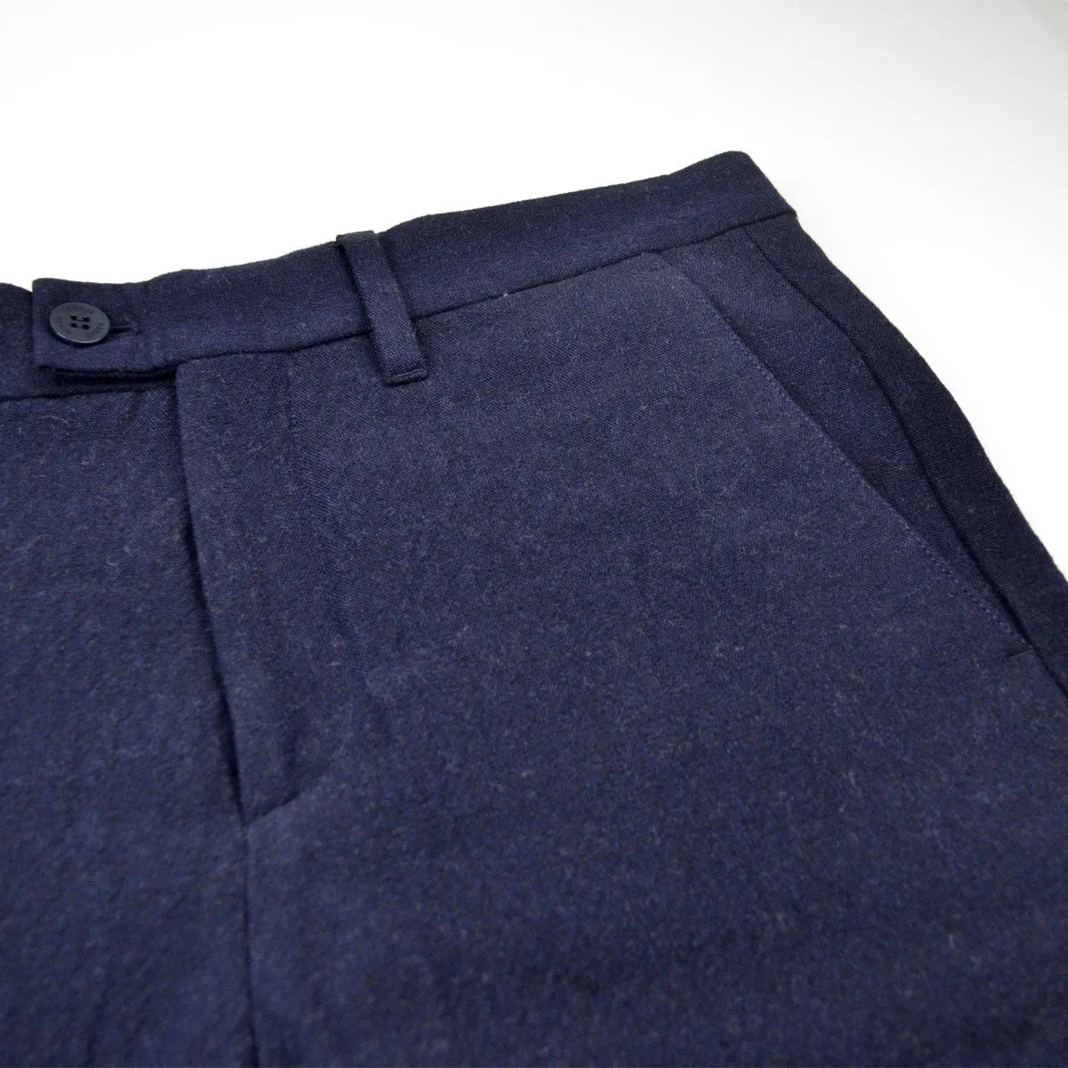 Norse Projects - Thomas Slim Looseweave Wool Trousers - Dark Navy