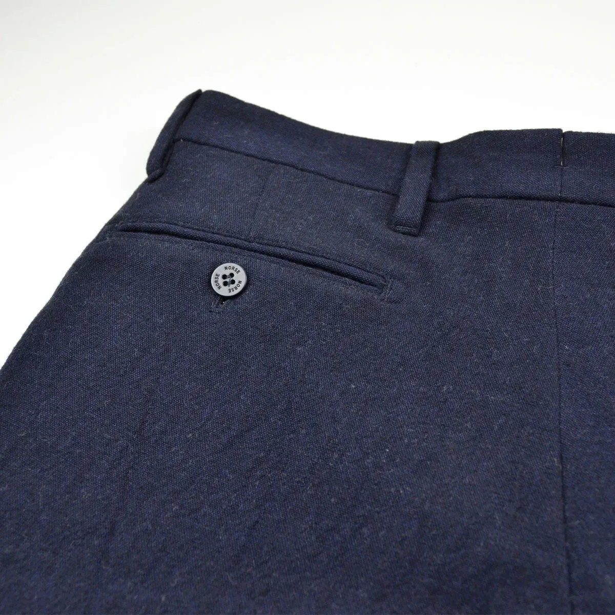 Norse Projects - Thomas Slim Looseweave Wool Trousers - Dark Navy