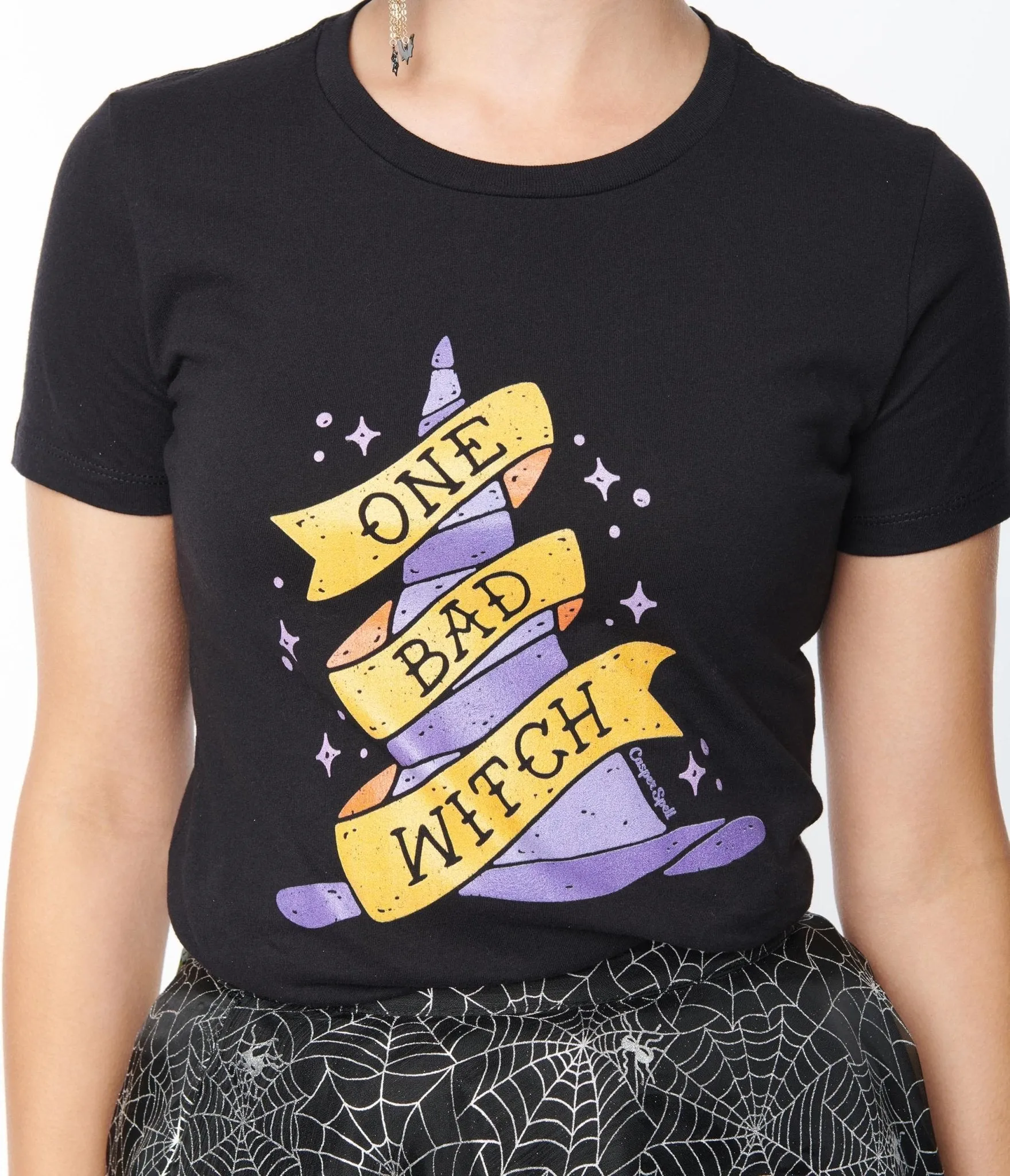 One Bad Witch Fitted Graphic Tee