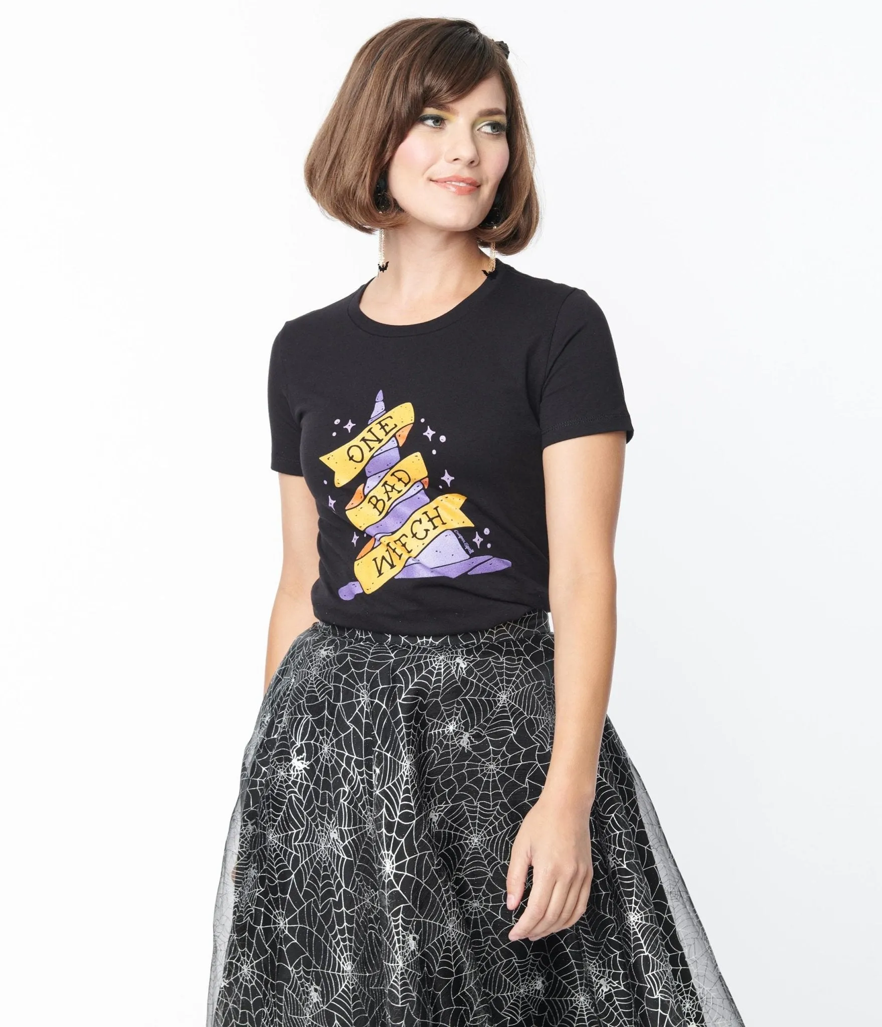 One Bad Witch Fitted Graphic Tee