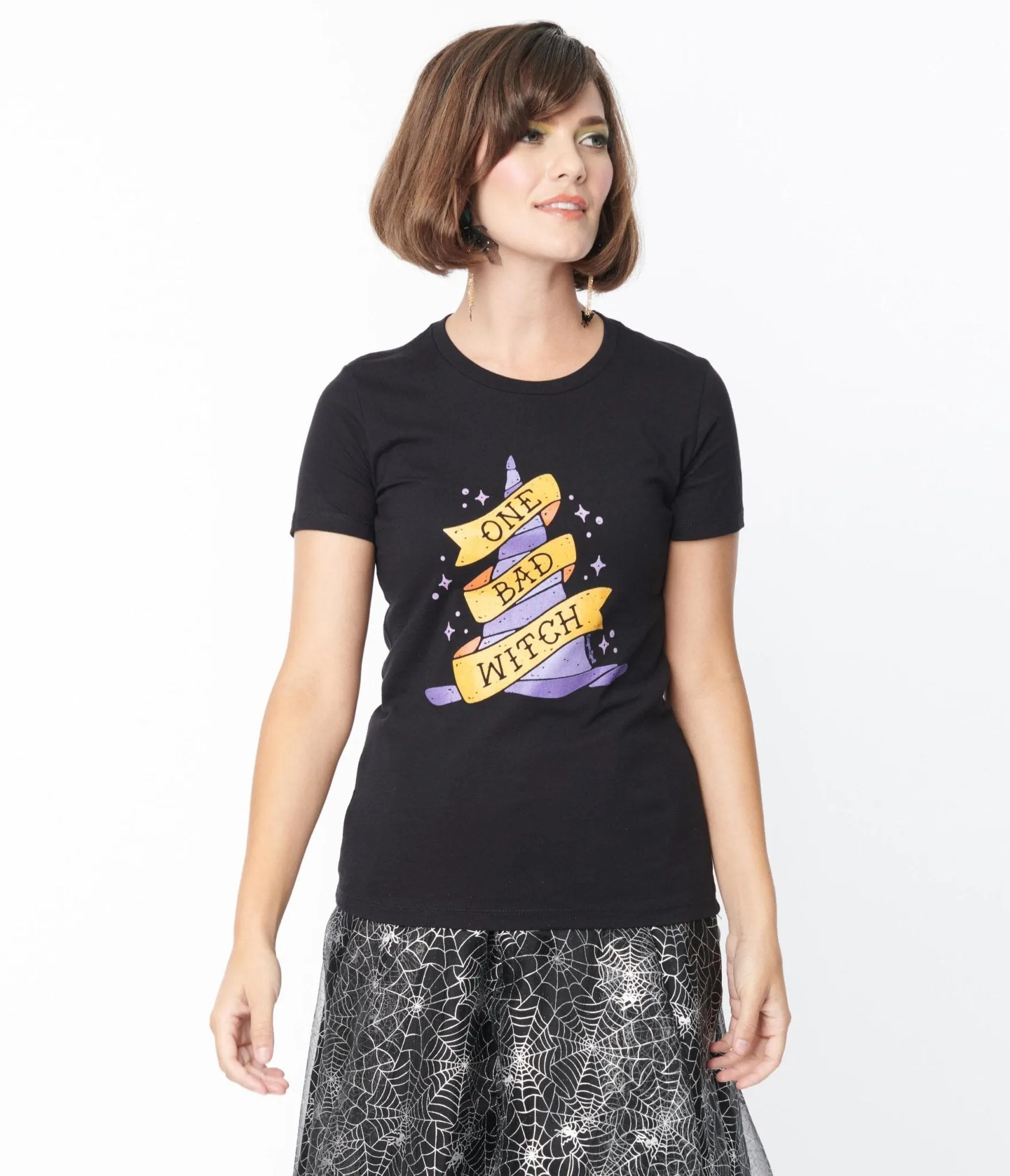 One Bad Witch Fitted Graphic Tee