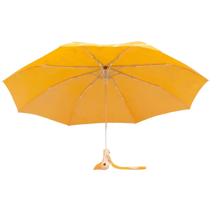 Original Duckhead Eco-Friendly Compact Umbrella Saffron Brush