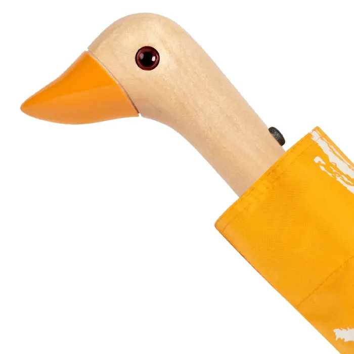 Original Duckhead Eco-Friendly Compact Umbrella Saffron Brush