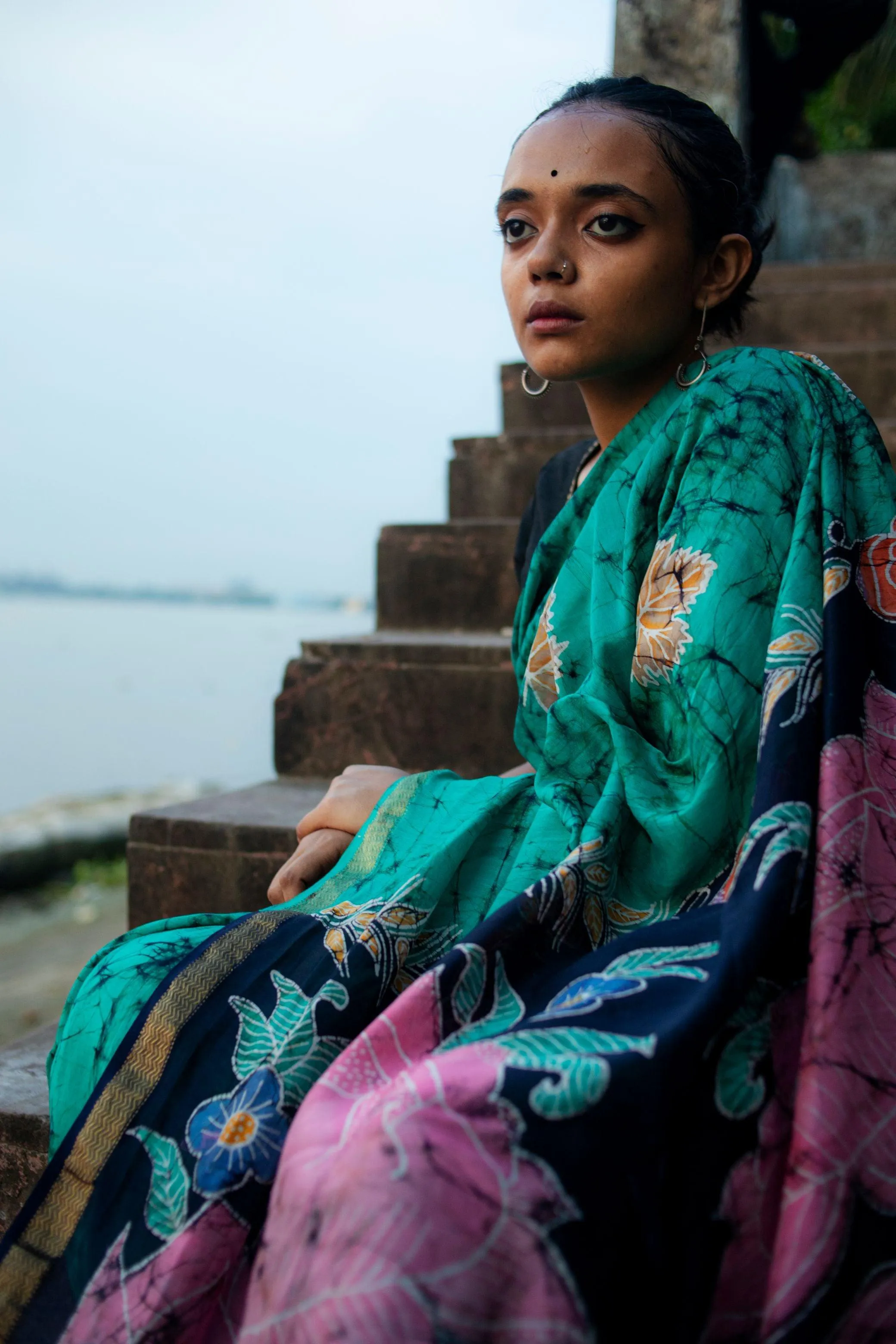 Padma - Narmada Batik Maheswari saree